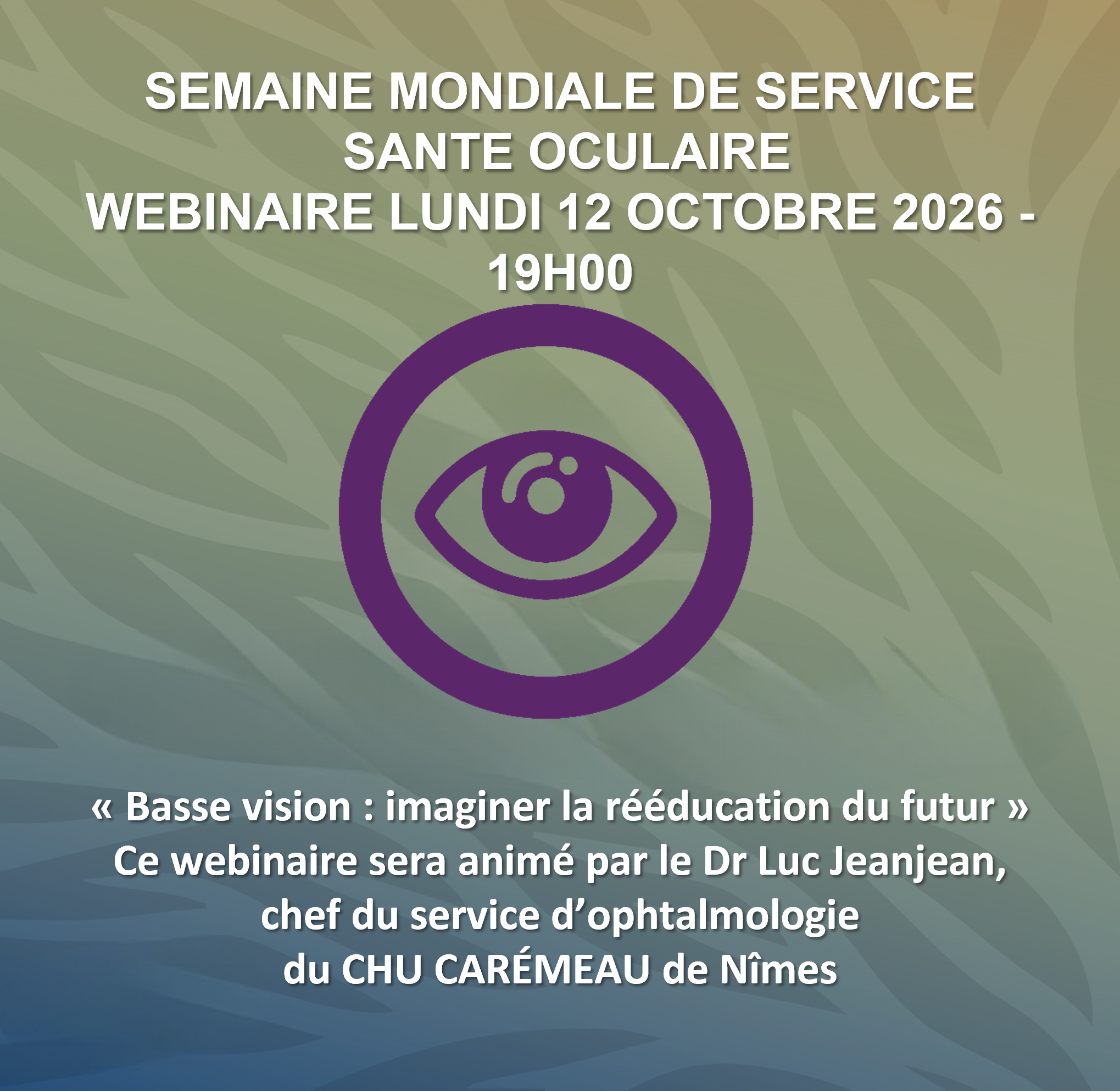 Webinaire Semaine Mondiale Santé Oculaire